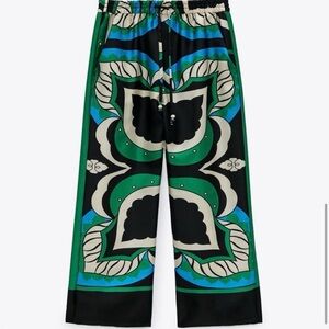 Zara Printed Abstract Pants